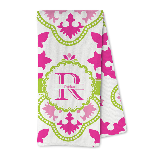 Custom Suzani Floral Kitchen Towel - Microfiber (Personalized)