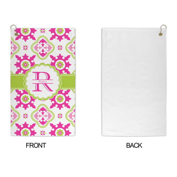 Suzani Floral Microfiber Golf Towels - APPROVAL