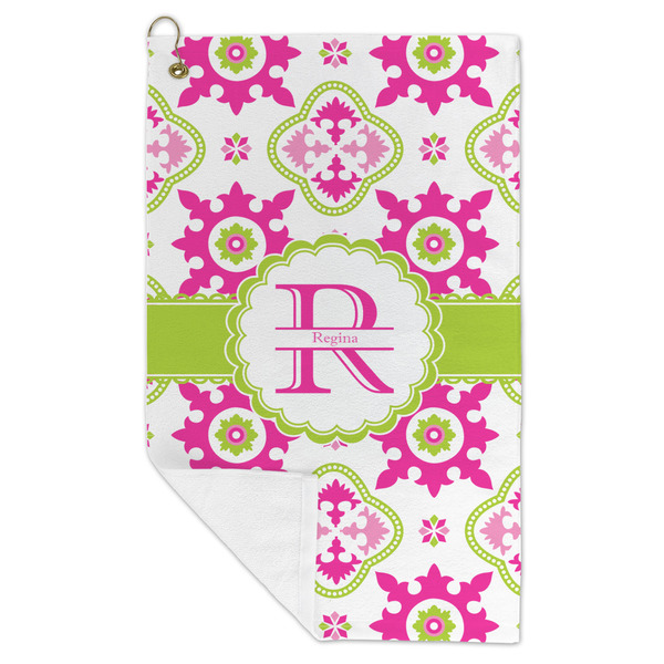 Suzani Floral Microfiber Golf Towels - FOLD