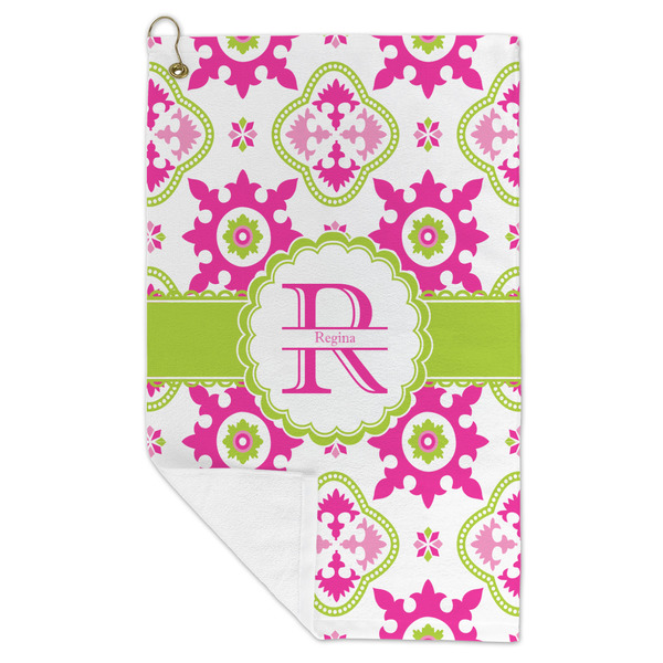 Suzani Floral Microfiber Golf Towels - FOLD