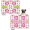 Suzani Floral Microfleece Dog Blanket - Regular - Front & Back