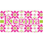 Suzani Floral Mini/Bicycle License Plate (Personalized)