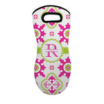 Suzani Floral Neoprene Oven Mitt w/ Name and Initial
