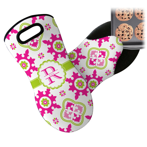 Suzani Floral Neoprene Oven Mitt