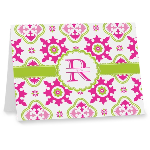 Custom Suzani Floral Note cards (Personalized)