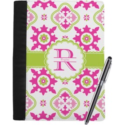 Suzani Floral Notebook Padfolio - Large w/ Name and Initial