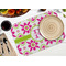 Suzani Floral Octagon Placemat - Single front (LIFESTYLE) Flatlay