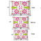 Suzani Floral Outdoor Dog Beds - SIZE CHART