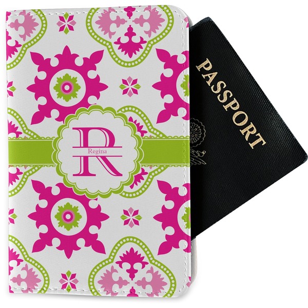 Custom Suzani Floral Passport Holder - Fabric (Personalized)