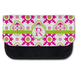 Suzani Floral Canvas Pencil Case w/ Name and Initial