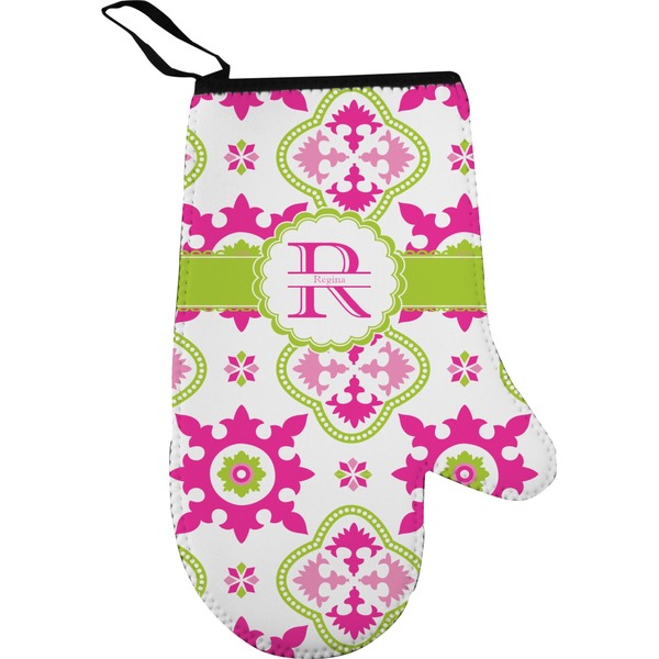 Custom Suzani Floral Oven Mitt (Personalized)