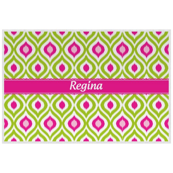 Suzani Floral Personalized Placemat (Back)