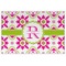 Suzani Floral Laminated Placemat w/ Name and Initial