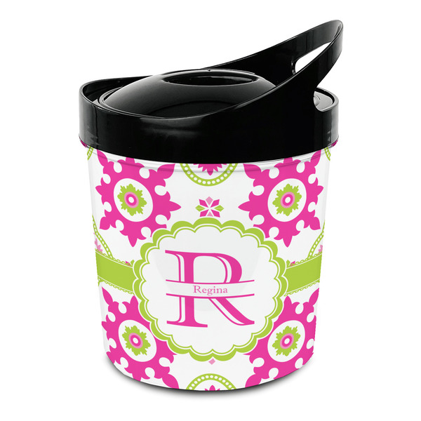 Custom Suzani Floral Plastic Ice Bucket (Personalized)