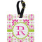 Suzani Floral Personalized Square Luggage Tag