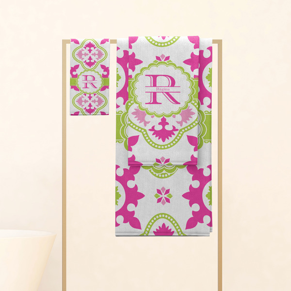 Suzani Floral Personalized Towel Set