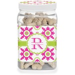 Suzani Floral Dog Treat Jar (Personalized)