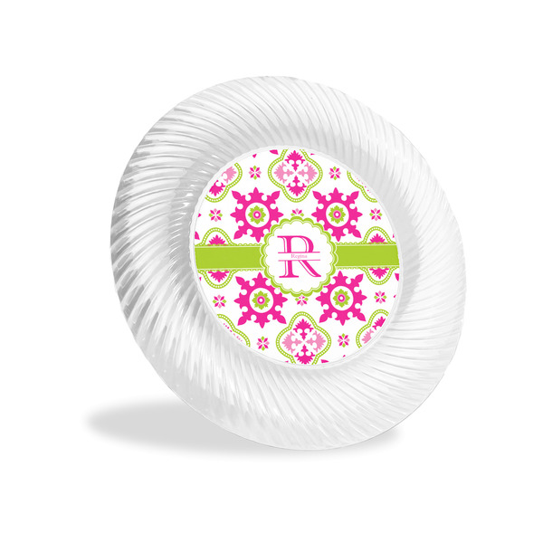 Custom Suzani Floral Plastic Party Appetizer & Dessert Plates - 6" (Personalized)