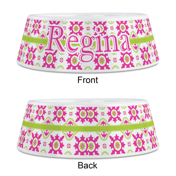 Suzani Floral Plastic Pet Bowls - Medium - APPROVAL