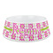 Suzani Floral Plastic Dog Bowl - Medium (Personalized)