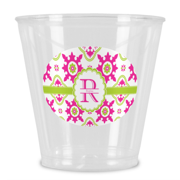 Custom Suzani Floral Plastic Shot Glass (Personalized)