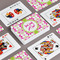 Suzani Floral Playing Cards - Front & Back View