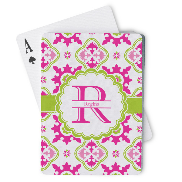 Custom Suzani Floral Playing Cards (Personalized)