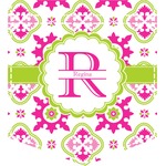 Suzani Floral Iron On Faux Pocket (Personalized)