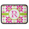 Suzani Floral Iron On Rectangle Patch w/ Name and Initial