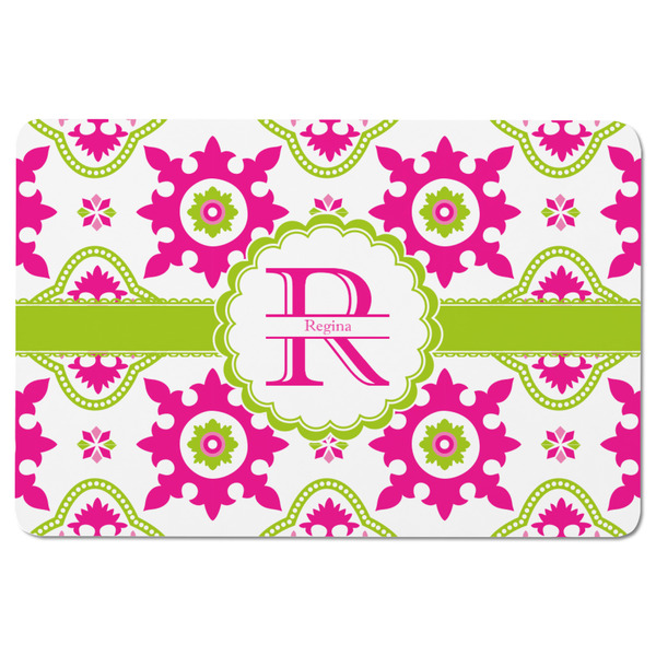 Suzani Floral Rectangular Fridge Magnet - FRONT