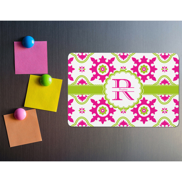 Suzani Floral Rectangular Fridge Magnet - LIFESTYLE