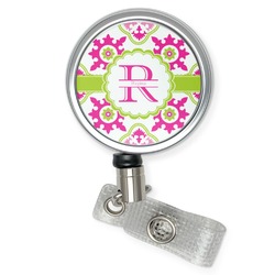Suzani Floral Retractable Badge Reel (Personalized)
