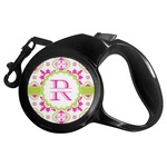 Suzani Floral Retractable Dog Leash - Large (Personalized)
