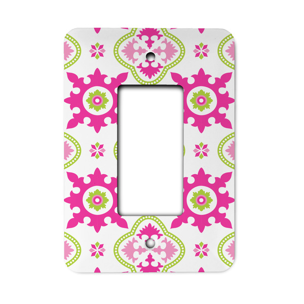 Custom Suzani Floral Rocker Style Light Switch Cover - Single Switch