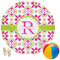 Suzani Floral Round Beach Towel (Personalized)