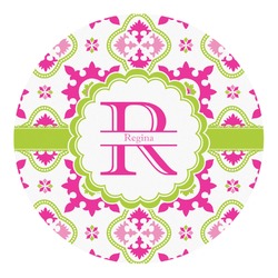 Suzani Floral Round Decal - Medium (Personalized)