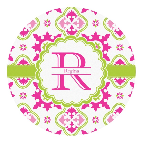 Custom Suzani Floral Round Decal (Personalized)