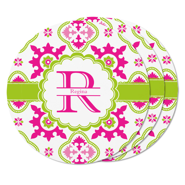 Suzani Floral Round Fridge Magnet - THREE