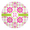 Suzani Floral Round Indoor Rug - Front/Main
