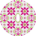 Suzani Floral Round Light Switch Cover