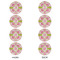 Suzani Floral Round Linen Placemats - APPROVAL Set of 4 (double sided)