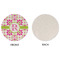 Suzani Floral Round Linen Placemats - APPROVAL (single sided)