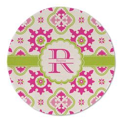 Suzani Floral Round Linen Placemat (Personalized)