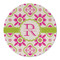 Suzani Floral Round Linen Placemat (Personalized)