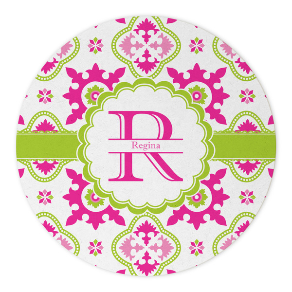 Suzani Floral Round Paper Coaster - Approval