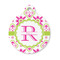 Suzani Floral Round Pet Tag