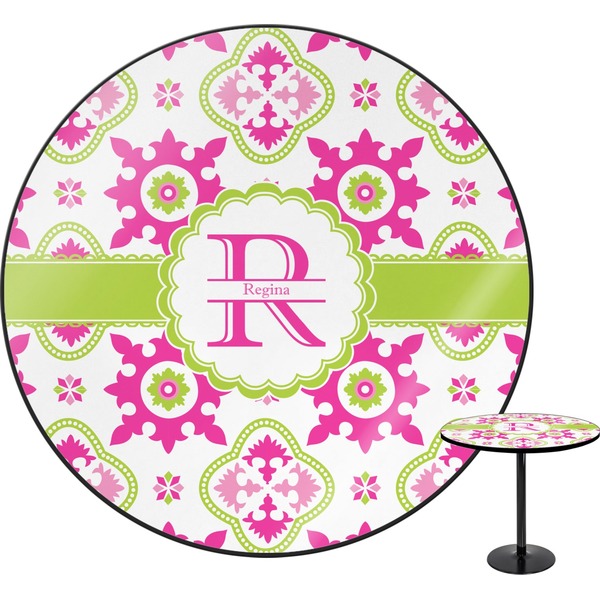 Custom Suzani Floral Round Table - 24" (Personalized)