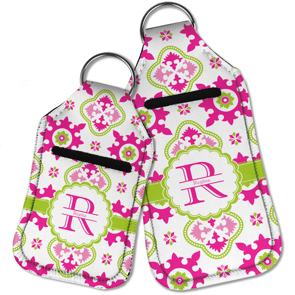 Suzani Floral Sanitizer Holder Keychain - Parent Main