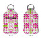 Suzani Floral Sanitizer Holder Keychain - Small APPROVAL (Flat)