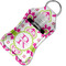 Suzani Floral Sanitizer Holder Keychain - Small in Case